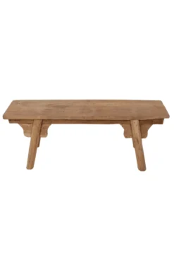 Oud teak houten bankje