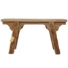 Oud teak houten bankje 90 cm