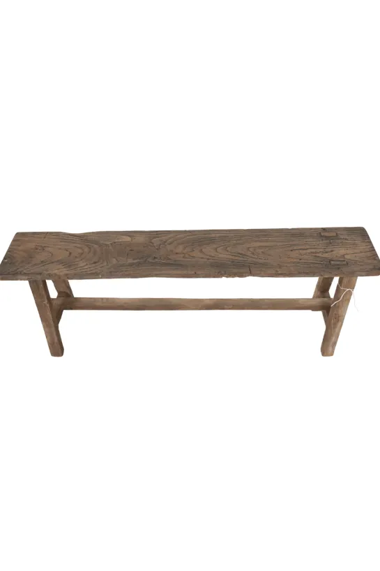 Oud Teak Houten Bankje – 120x20x46 cm