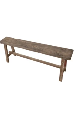 Oud Teak Houten Bankje – 120x20x46 cm