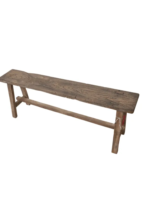 Oud Teak Houten Bankje – 120x20x46 cm