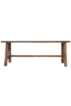 Oud Teak Houten Bankje – 120x20x46 cm