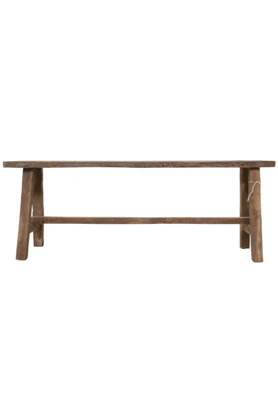 Oud Teak Houten Bankje – 120x20x46 cm