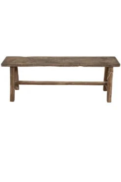 Oud Teak Houten Bankje – 120x20x46 cm