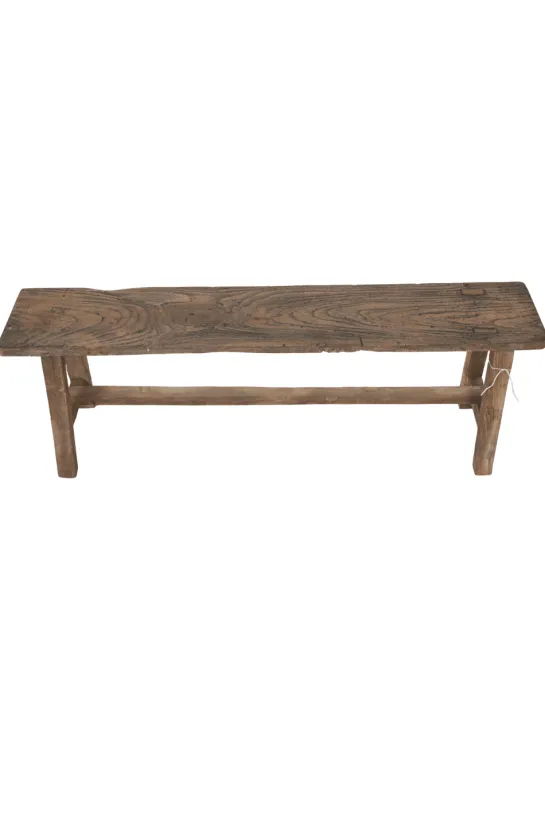 Oud Teak Houten Bankje – 120x20x46 cm
