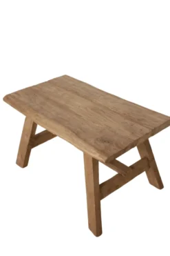Oud teakhouten salontafel – 92x56x51 cm