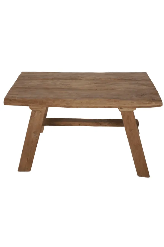 Oud teakhouten salontafel – 92x56x51 cm
