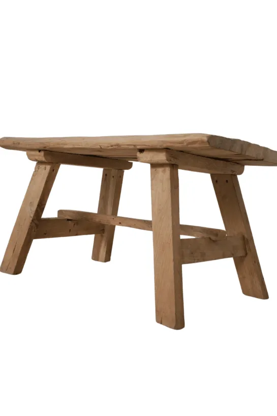 Oud teakhouten salontafel – 92x56x51 cm