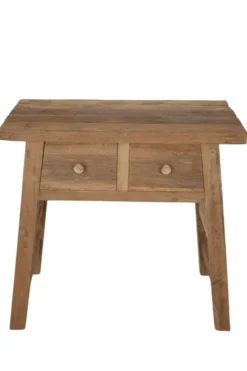 Oud Teak Houten Wandtafeltje – 80x40x80 cm