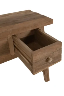 Oud Teak Houten Wandtafeltje – 80x40x80 cm