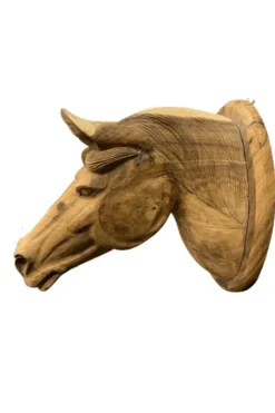 Paardenhoofd van hout