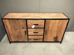 Railway houten dressoir 150x40x80h