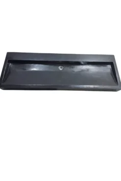 Rechthoekige Grote Zwarte Wasbak 120x40x10 cm