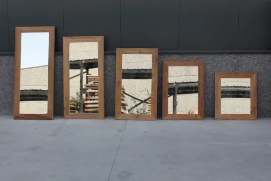 Recycled teakhouten spiegels