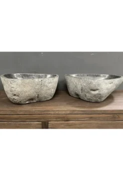 Rivierkei Wasbakken – Twin Set van 2