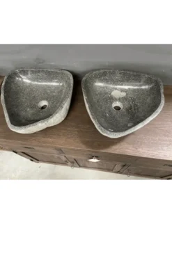 Rivierkei Wasbakken – Twin Set van 2