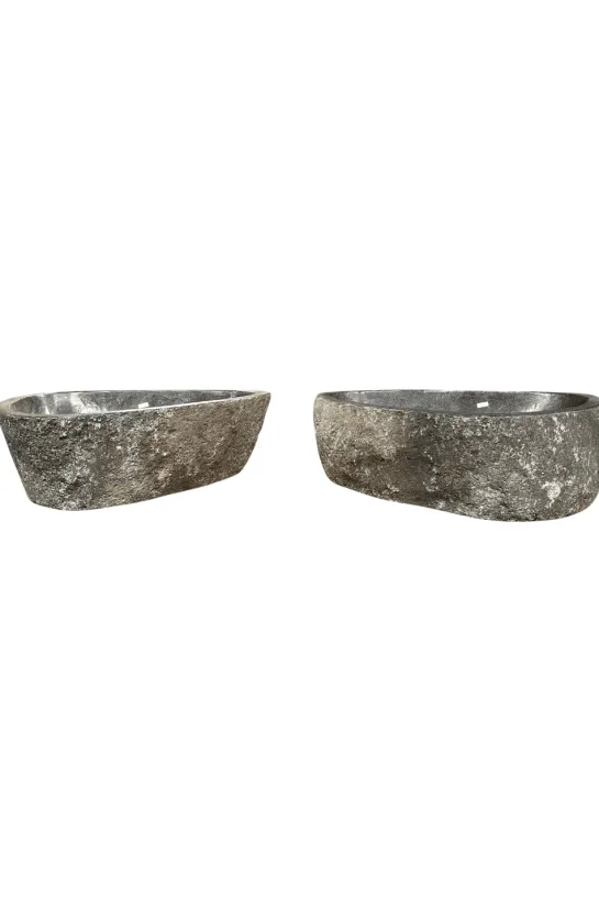 Rivierkei Wasbakken – Twin Set van 2