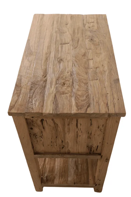 Robuust ruw teak badkamermeubel
