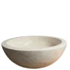 Ronde Marmeren Wasbak – Beige / Crème D 40 cm