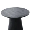 Ronde Salontafel – Zwart Mango Hout 60 cm