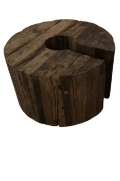 Ronde stoere grove salontafel