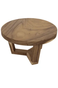 Ronde suar houten salontafel