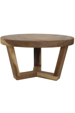 Ronde suar houten salontafel