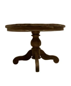 Ronde teak eettafel klassieke poot