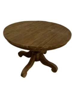 Ronde teak eettafel klassieke poot