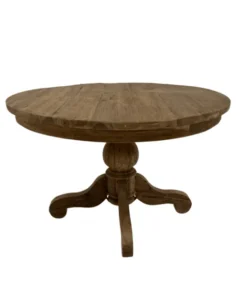 Ronde teak eettafel klassieke poot
