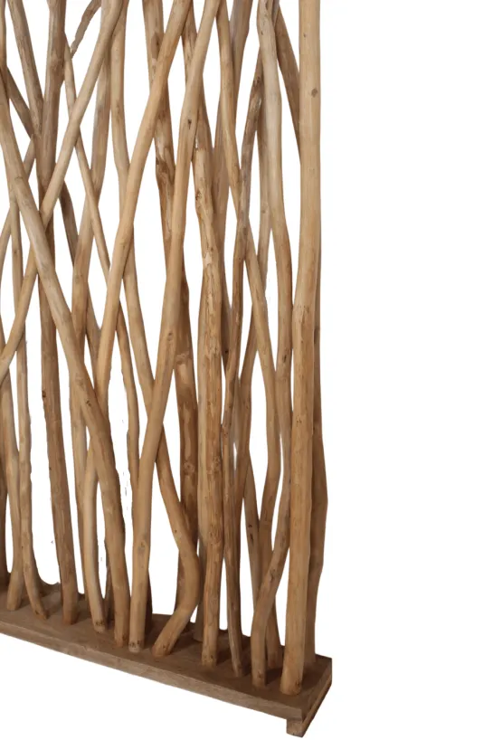 Roomdivider teakhout