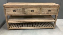 Rustiek teak badkamermeubel
