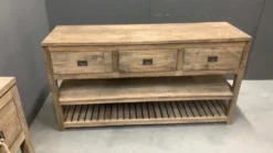Rustiek teak badkamermeubel