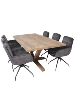Ruwe stoere eettafel 220 cm
