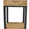 Ruw Teakhouten Nachtkastje / Bijzettafel 40x40x75 cm aanbieding laatste stuk