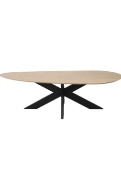 Scandinavisch organische vorm eiken eettafel 270 cm