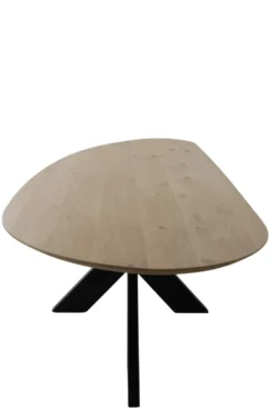 Scandinavisch organische vorm eiken eettafel 270 cm