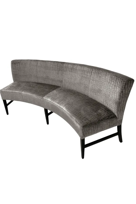 Set van 3 eetkamerstoelen + eetkamerbank ovaal