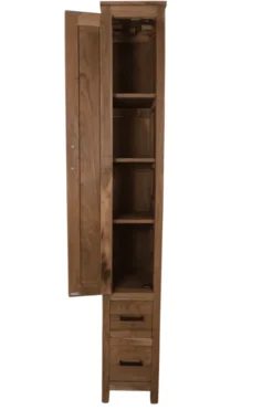 Smalle hoge badkamer kast
