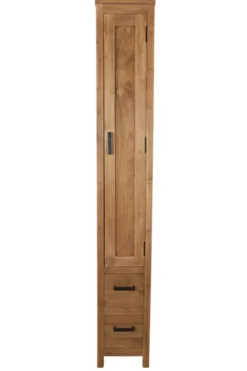 Smalle teakhouten badkamer kast 30x40x200 cm