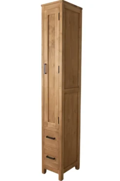 Smalle teakhouten badkamer kast 30x40x200 cm