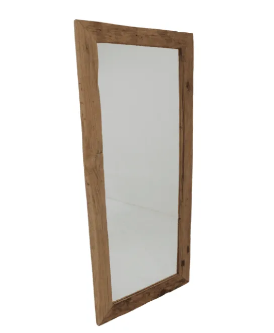 Spiegel gemaakt van grof teak 160cm