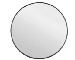 spiegel rond – 65 x 65 cm – zwart