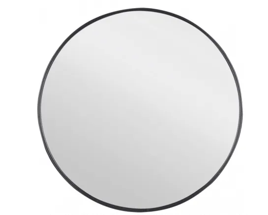 spiegel rond – 65 x 65 cm – zwart