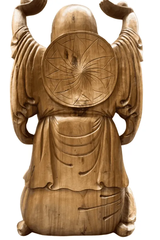 Staande Boeddha van Suar Hout 1m