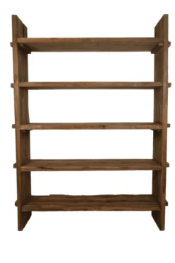 Stoer boekenrek oud hout