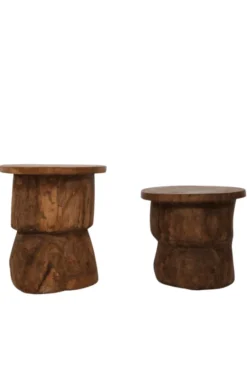 Stoere Robuuste Bijzettafel: Uniek en Tijdloos