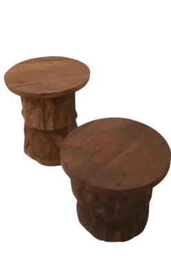Stoere Robuuste Bijzettafel: Uniek en Tijdloos