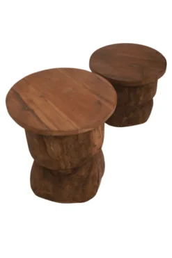 Stoere Robuuste Bijzettafel: Uniek en Tijdloos