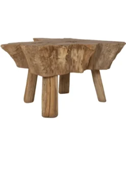 Stoere, Robuuste Salontafel van Oud Teak Hout